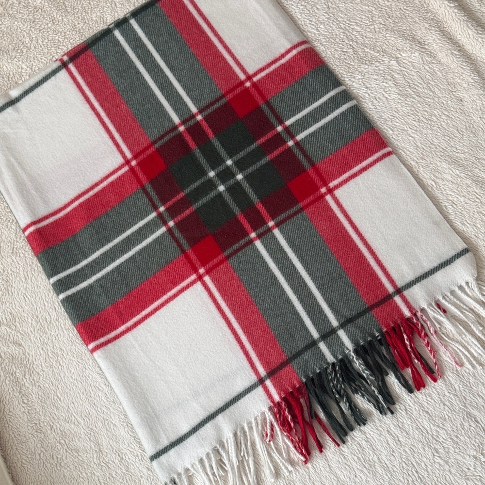 Red and Green Plaid Blanket